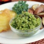 A classic British side dish, Mushy Peas really do bring a whole new dimension to those plain old peas. | www.CuriousCuisiniere.com