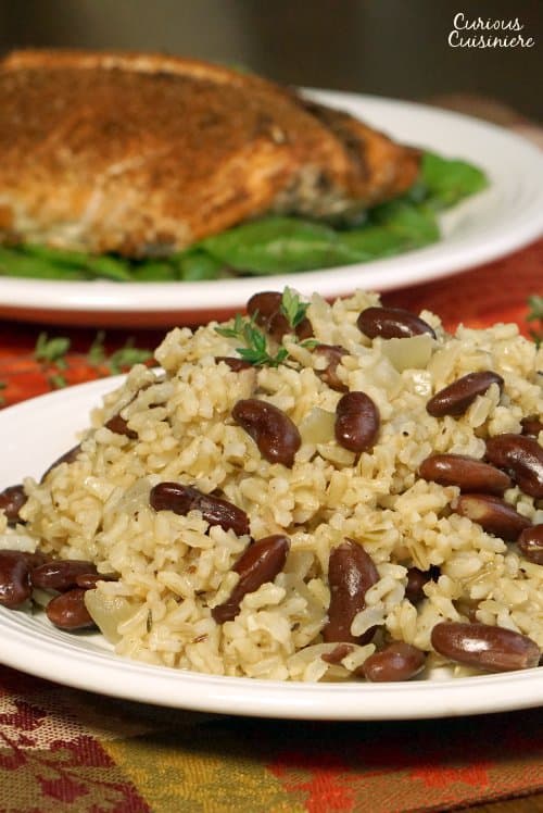 Jamaican Rice And Peas Coconut Rice And Beans Curious Cuisiniere