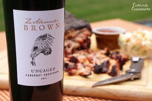 Smoked pork and wine pairing. Summer grilling. Memphis style BBQ pork. | www.CuriousCuisiniere.com