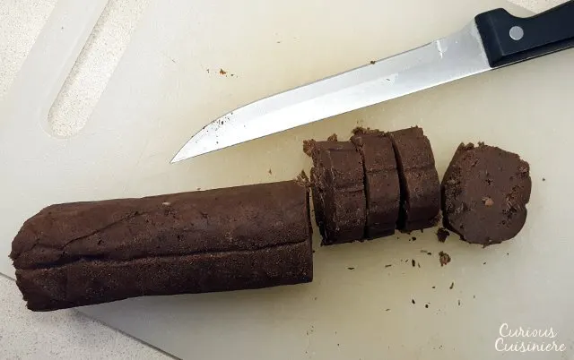 Crispy on the outside, chewy on the inside, French Chocolate Sable Cookies are the ultimate chocolate cookie! | www.CuriousCuisiniere.com