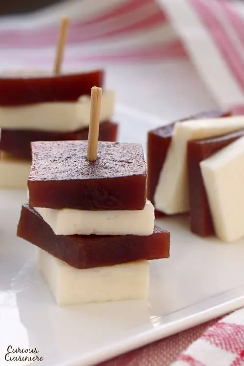 Like star-crossed lovers, the flavor combination in this Brazilian Romeo and Juliet recipe is a perfect pairing. Salty, soft cheese and sweet, guava paste combine in this unique and simple dish, which can be served as an dessert or appetizer. | www.CuriousCuisiniere.com