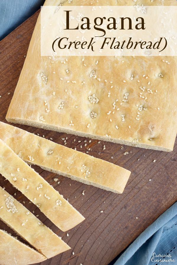 Lagana (Greek Flatbread) Recipe • Curious Cuisiniere