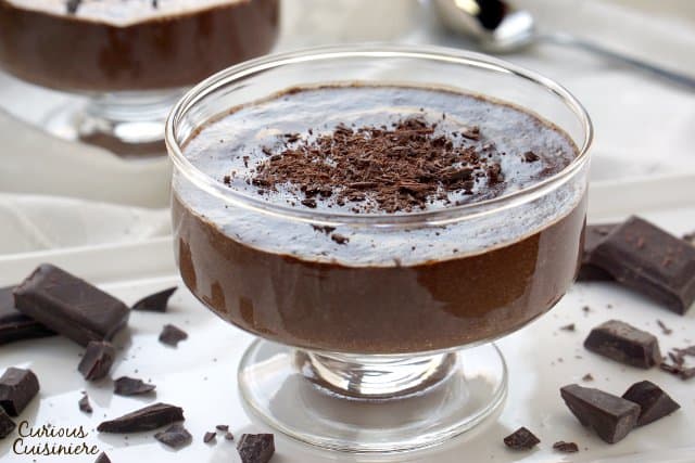 If you love creamy, rich, dark chocolate, then Mousse Au Chocolat is for you. This classic French Chocolate Mousse is incredibly easy to make and requires only a few ingredients! | www.CuriousCuisiniere.com