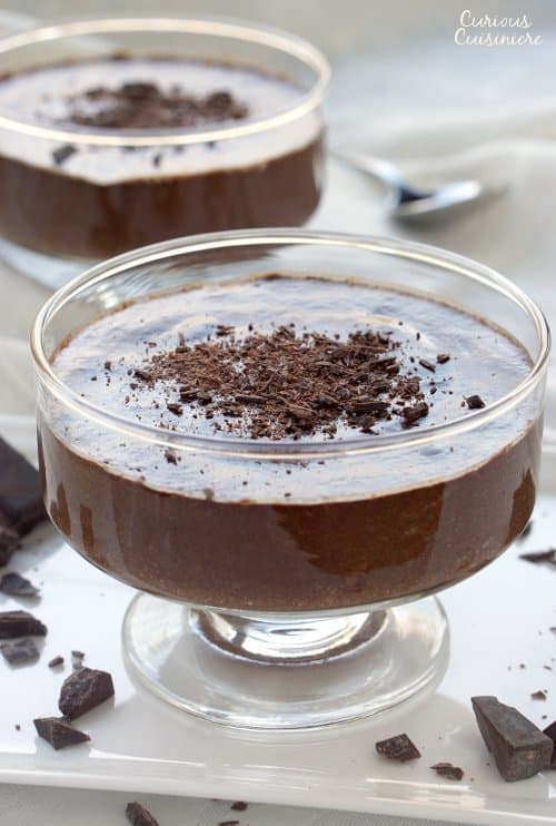 If you love creamy, rich, dark chocolate, then Mousse Au Chocolat is for you. This classic French Chocolate Mousse is incredibly easy to make and requires only a few ingredients! | www.CuriousCuisiniere.com