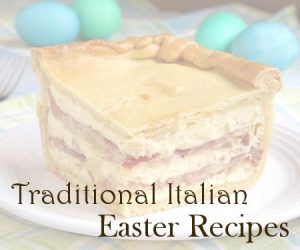 Easter is a huge celebration for Italian Christians. A special occasion deserves special Italian Easter recipes! Easter pie with text overlay. | www.CuriousCuisiniere.com