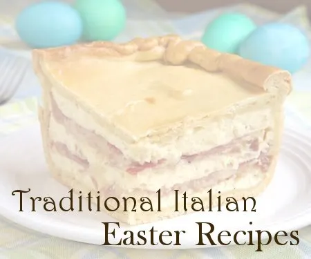 Easter is a huge celebration for Italian Christians. A special occasion deserves special Italian Easter recipes! Easter pie with text overlay. | www.CuriousCuisiniere.com