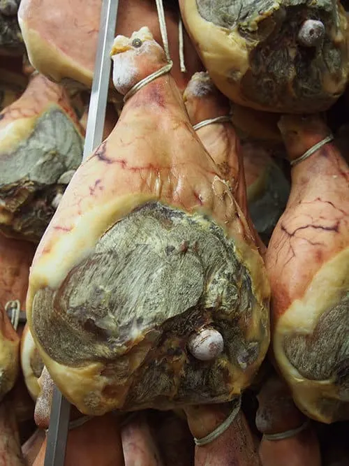 Prosciutto Leg Hanging To Dry