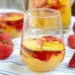 Strawberry Peach White Sangria