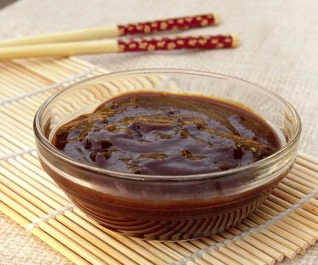 Hoisin Sauce is thick and deep in flavor, kind of like a Chinese barbecue sauce. | www.CuriousCuisiniere.com 