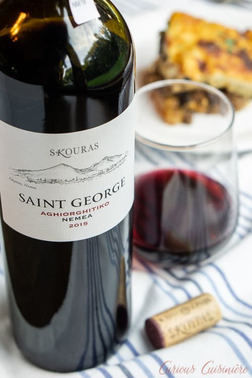 Greek Wine Pairing for Moussaka | www.CuriousCuisiniere.com