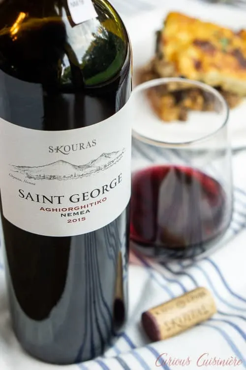 Greek Wine Pairing for Moussaka | www.CuriousCuisiniere.com