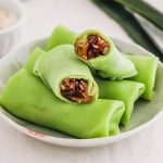 Mini Kueh Dadar (Rolled Coconut Crepes)