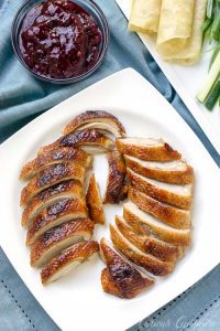 Beijing Roast Duck (Peking Duck Pancakes) and Merlot Wine Pairing