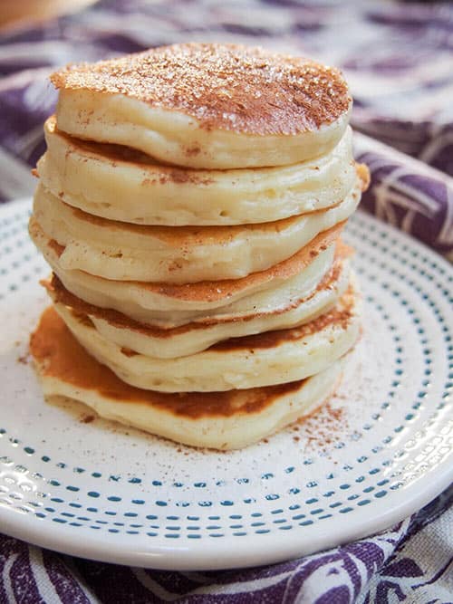 A stack of Cheese Latke 