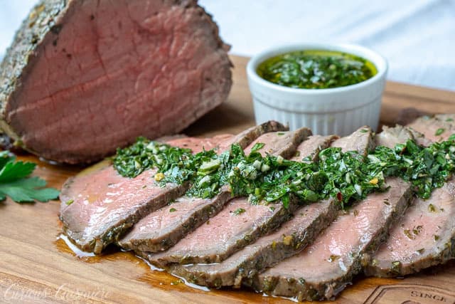 Top Round Beef with Chimichurri Curious