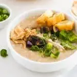 Chinese Pork Congee with Preserved Century Eggs