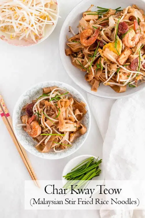 Char Kway Teow Malaysian Stir Fried Rice Noodles Curious Cuisiniere