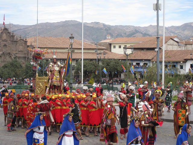 Inti Raymi, die Inka-Feier von Inti, dem Inka-Gott der Sonne