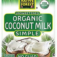 Latte di cocco non zuccherato biologico della foresta nativa semplice, 13.5 Ounce Cans (Pack of 12)