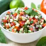 Persian Salad Shirazi (Cucumber Tomato Salad)