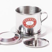 Vietnamese Coffee Filter Press. Screw Down Insert. Dripper Mechanism. Made in Vietnam. Sizes S-XL in 1 or 2 Pack (1, Medium (8 oz))