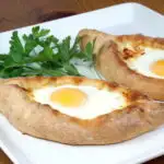 Adjaruli Khachapuri (Georgian Cheese Bread)