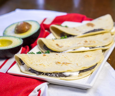 Honduran Baleadas Bean Tortillas