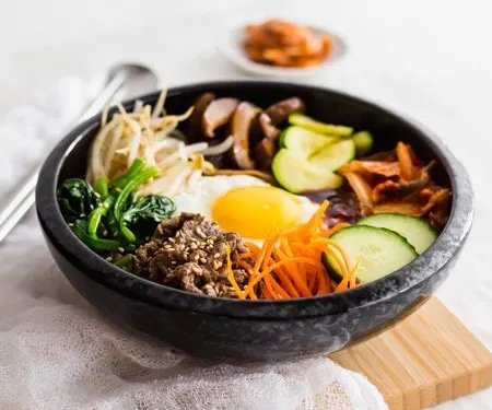 Korean Bibimbap Rice Bowl