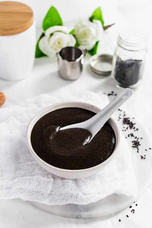 Chinese Black Sesame Soup for dessert