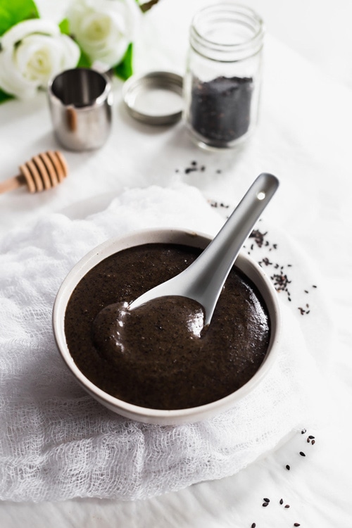 Chinese Black Sesame Dessert Soup