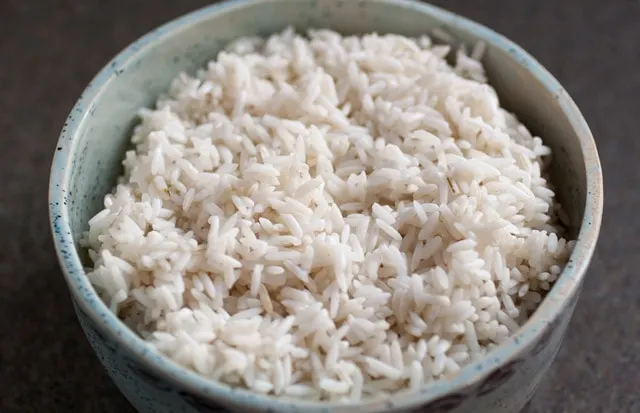 Soaked rice for Guatemalan Atolillo Hot Rice Atole Drink