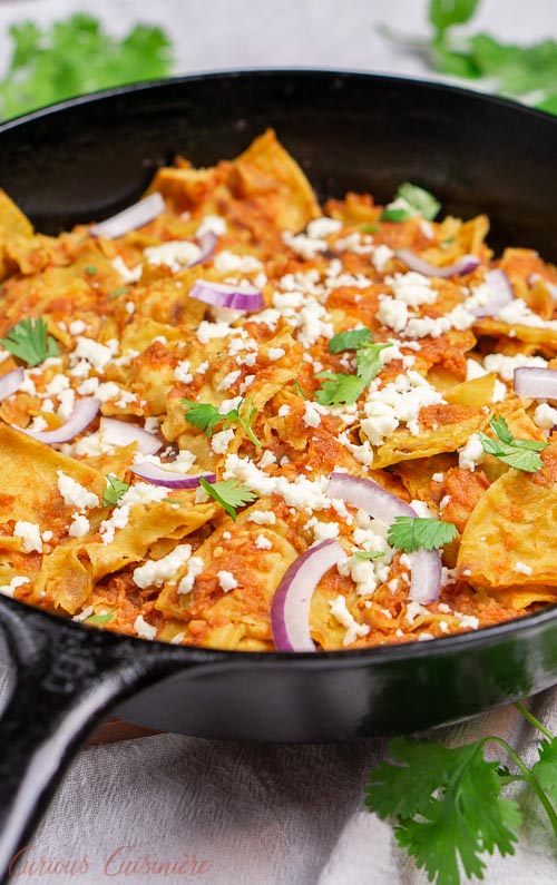 Chilaquiles Rojos Recipe • Curious Cuisiniere