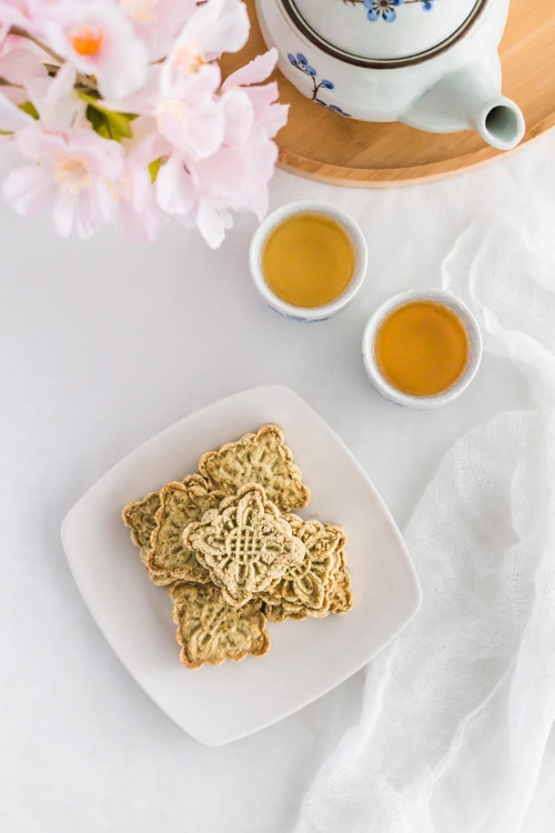 Chinese Macau-Style Mung Bean Almond Cookies for Winter Solstice Festival