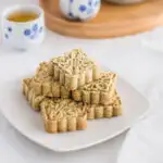 Chinese Macau-Style Mung Bean Almond Cookies