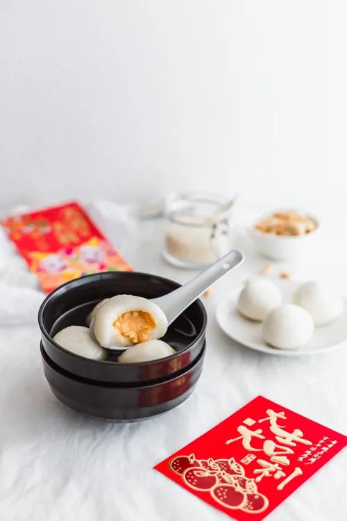 Peanut Tang Yuan - Glutinous Rice Balls with peanut filling for Lantern Festival
