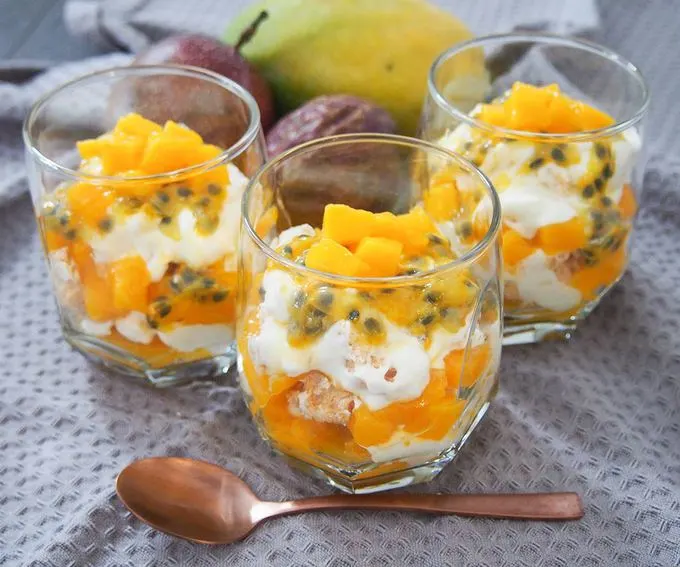 Australian passion fruit eton mess