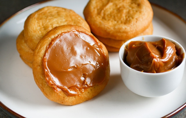 Chilean Sopaipillas with dulce de leche