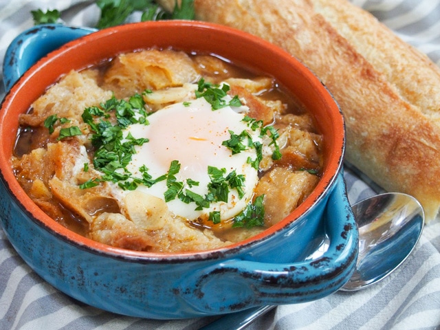 Sopa de Ajo (Spanish Garlic Soup) • Curious Cuisiniere
