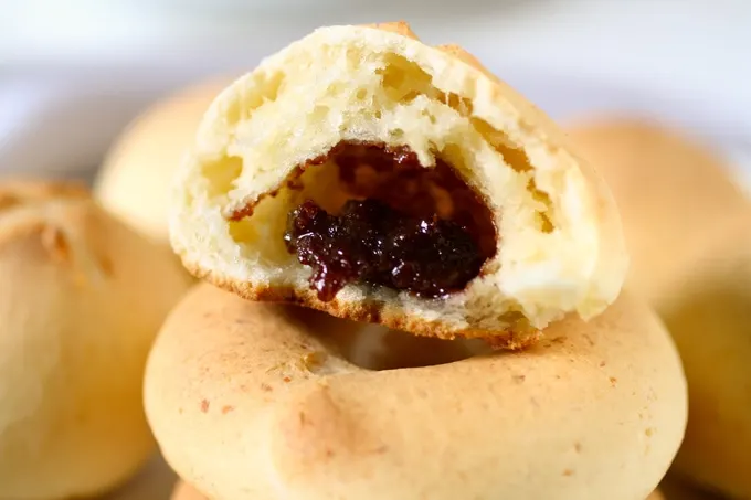 Pandebono (Colombian Cassava Bread) filled