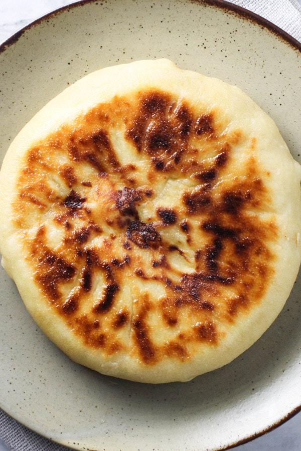 Imeruli Khachapuri - Georgian cheese bread whole