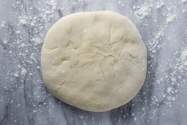 Step 4 - Imeruli Khachapuri - Georgian cheese filled bread rolled flat