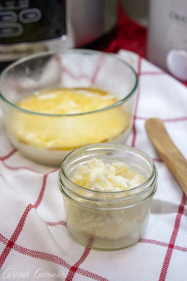 Homemade clotted cream made in the slow cooker