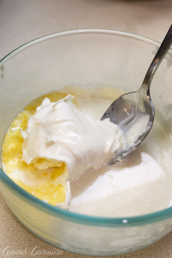 Homemade clotted cream - separating the clotted cream