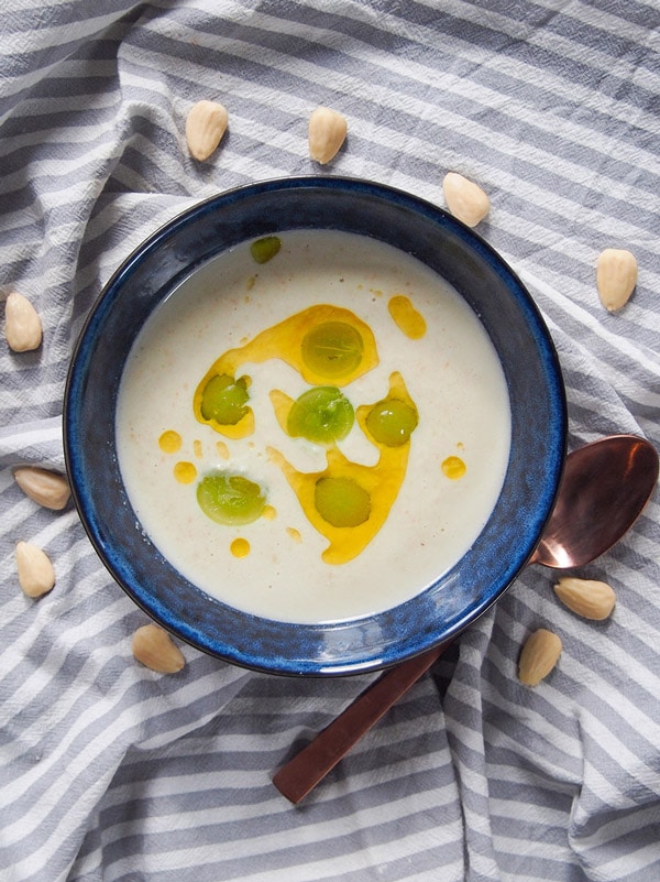 Ajo Blanco Spanish Almond Soup Curious Cuisiniere