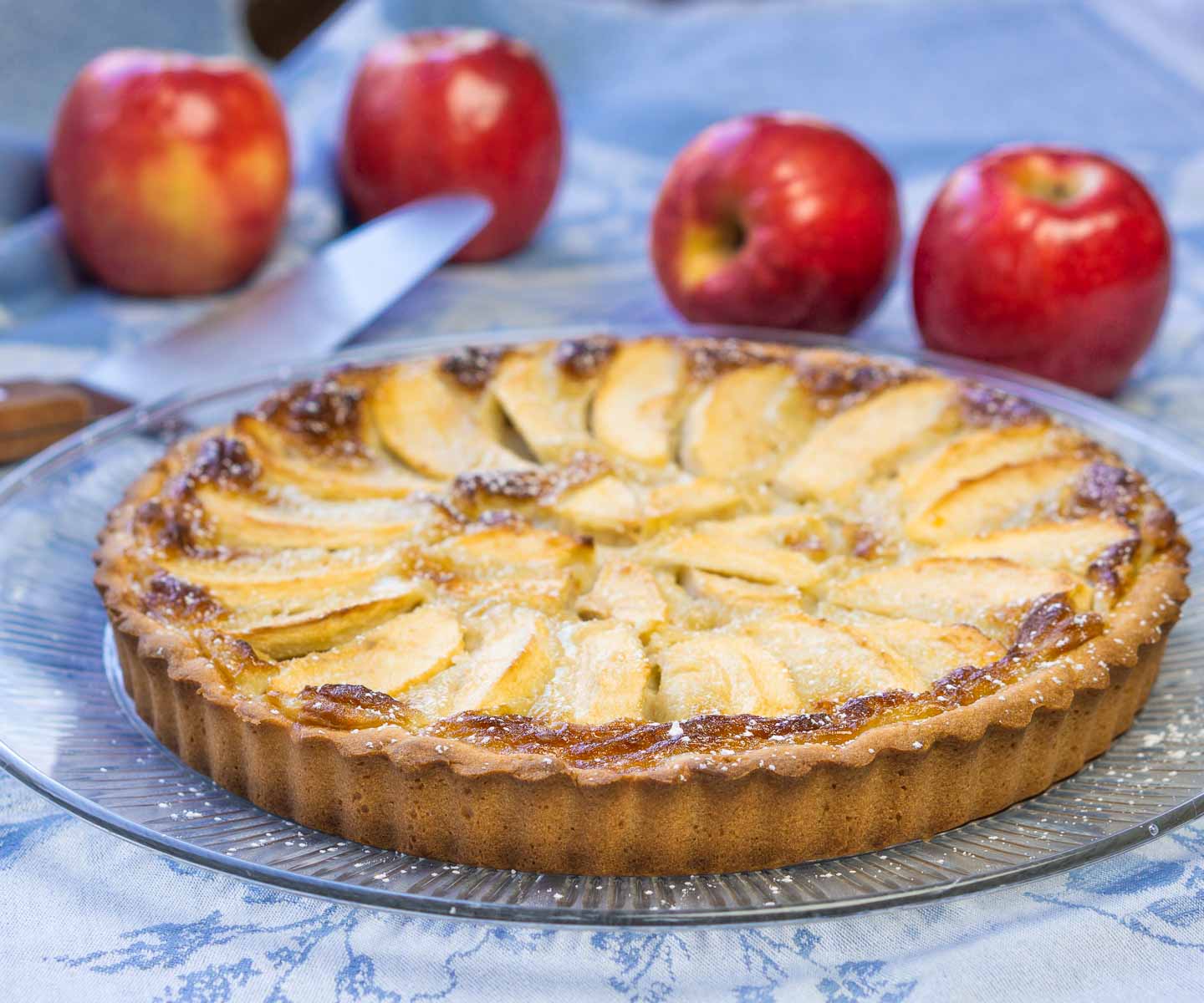 Tarte Normande (French Apple Tart) wide picture