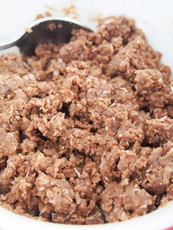 Australian chocolate slice dough