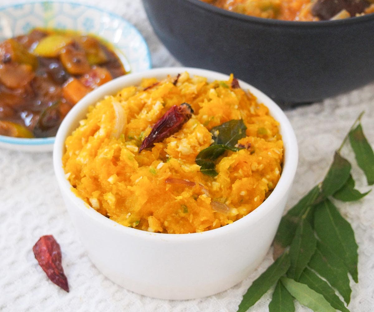 Indian Pumpkin Erissery as a side dish
