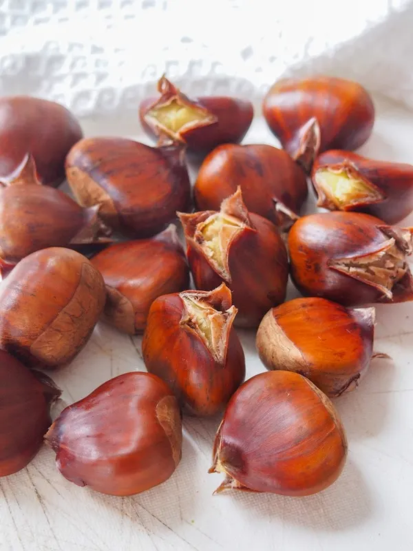 Boiled Chestnuts for Marron Glace (French Candied Chestnuts)