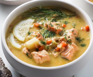 Finnish Salmon Soup - Lohikeitto - picture