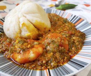 West African Seafood Okro Stew